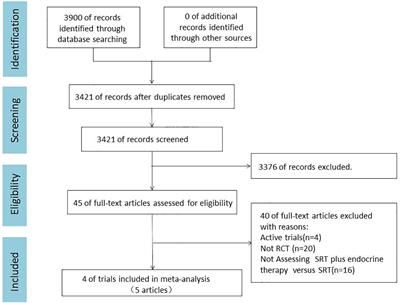 Efficacy and safety of salvage radiotherapy combined with endocrine therapy in patients with biochemical recurrence after radical prostatectomy: A systematic review and meta-analysis of randomized controlled trials